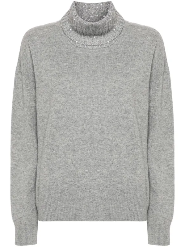WOOL AND SILK BLEND TURTLENECK SWEATER sold by Lord & Taylor