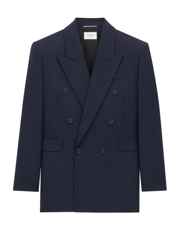 DARK BLUE WOOL BLAZER sold by Lord & Taylor
