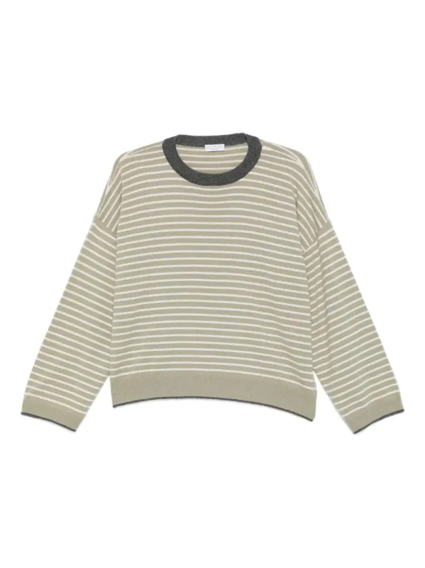 STRIPED ROUND-NECK SWEATER sold by Lord & Taylor