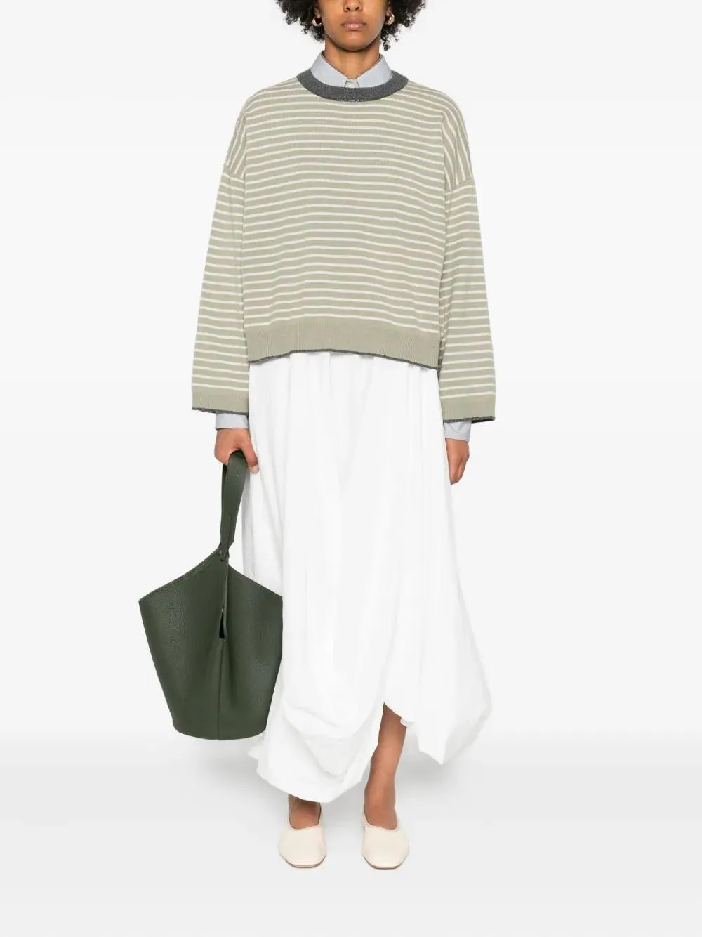 STRIPED ROUND-NECK SWEATER sold by Lord & Taylor product image thumbnail 2