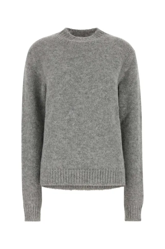 ALPACA WOOL BLEND SWEATER WITH RIBBED CUFFS made by Jil Sander