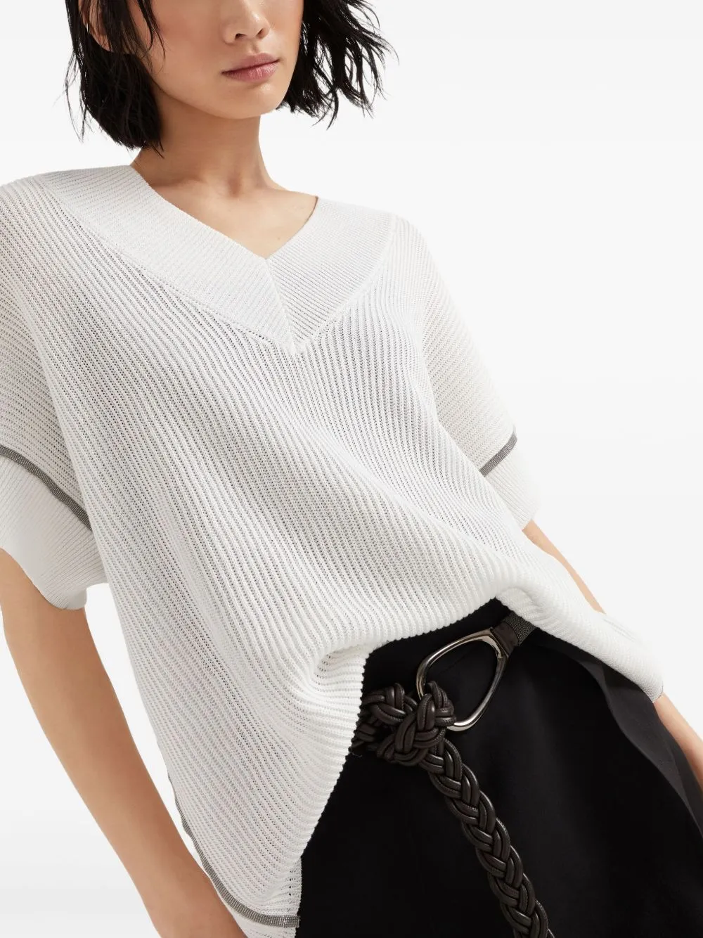 V-NECK SHORT SLEEVE sold by Lord & Taylor product image thumbnail 2