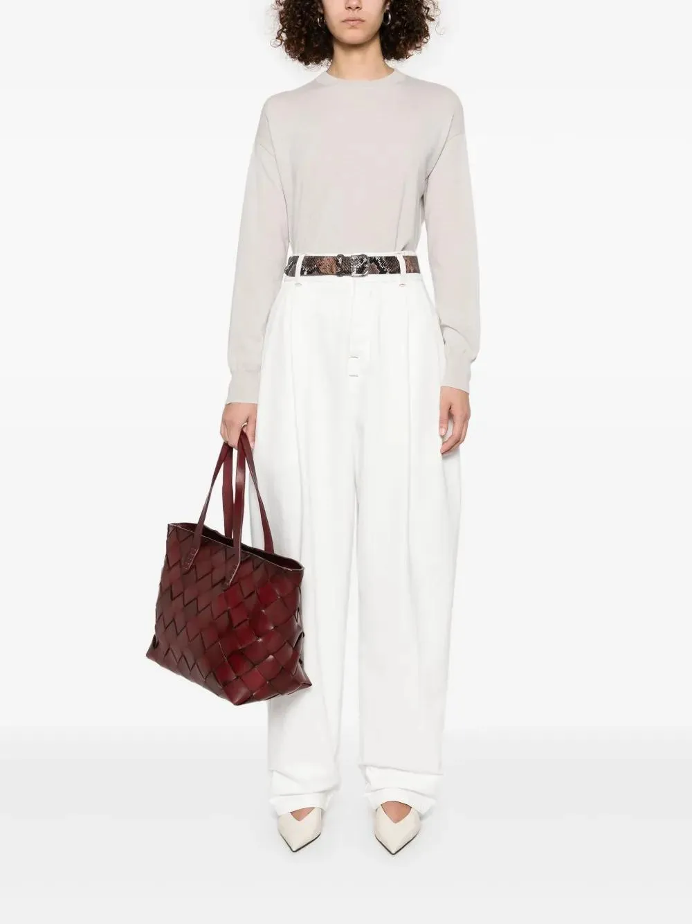 RIBBED CREW NECK SWEATER sold by Lord & Taylor product image thumbnail 2
