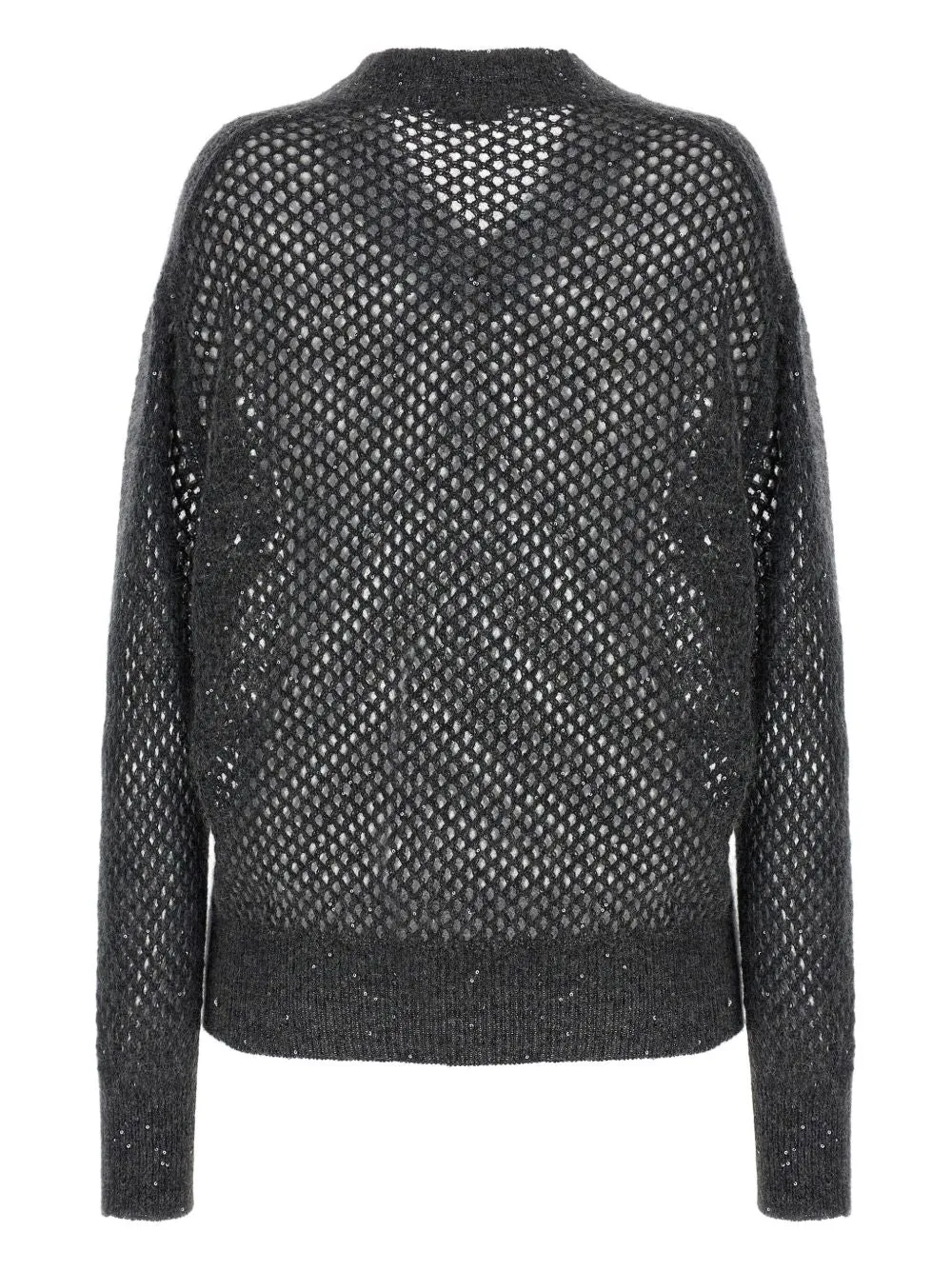 NET V-NECK SWEATER sold by Lord & Taylor product image thumbnail 2