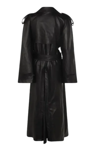 LAMBSKIN BELTED TRENCH sold by Lord & Taylor product image thumbnail 2