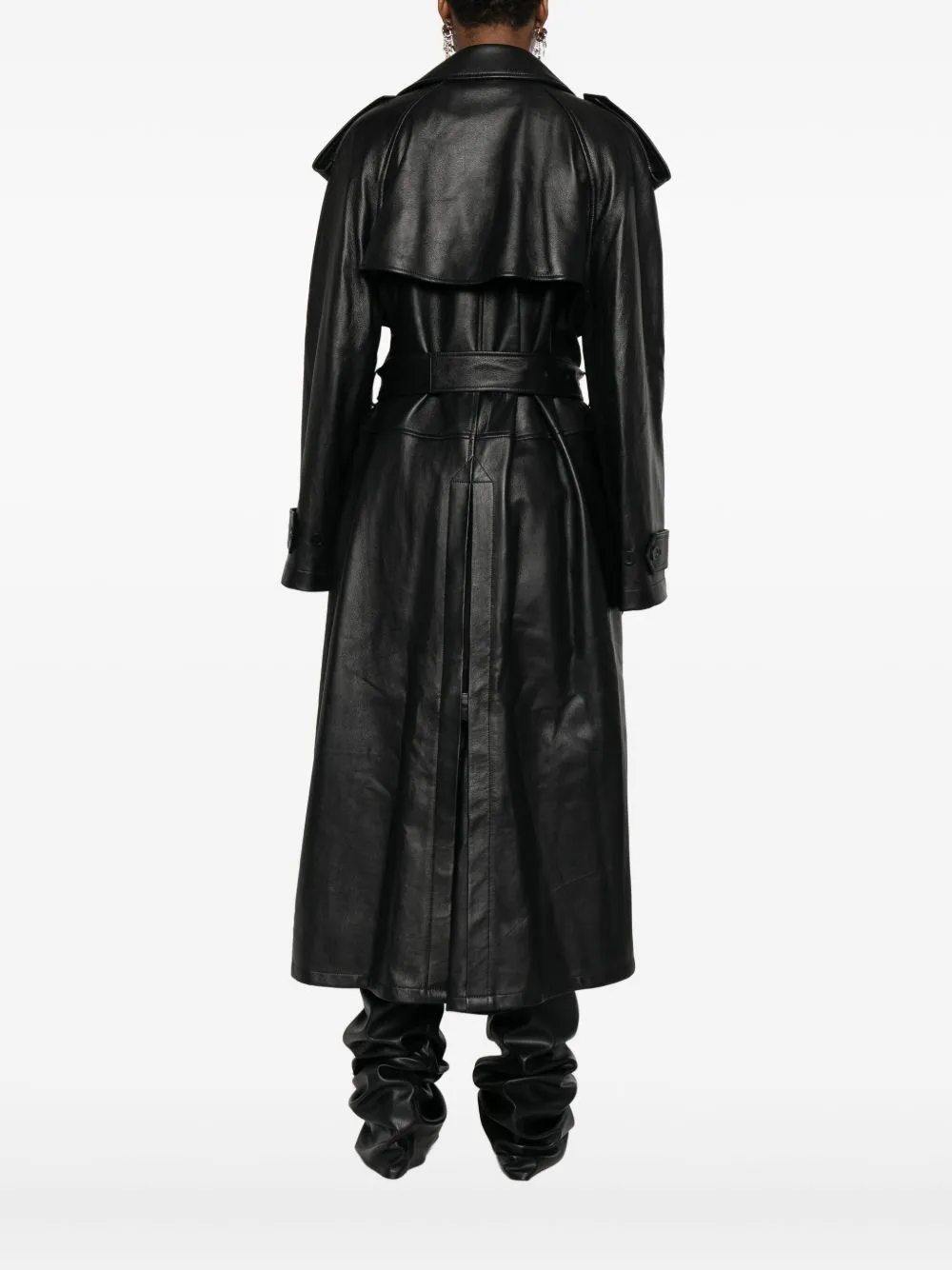 LAMBSKIN BELTED TRENCH sold by Lord & Taylor product image thumbnail 3