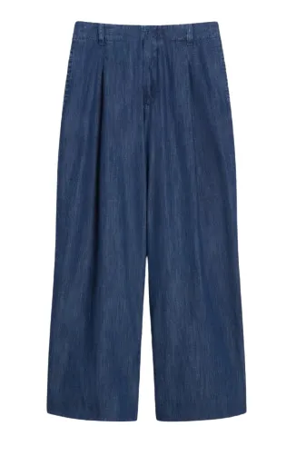 PLEATED WIDE-LEG JEANS sold by Lord & Taylor