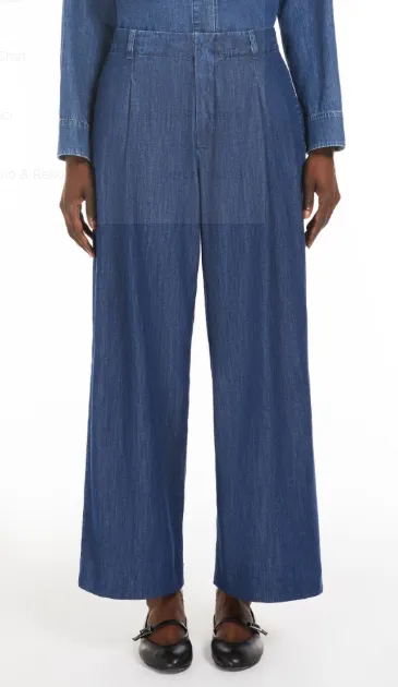 PLEATED WIDE-LEG JEANS sold by Lord & Taylor product image thumbnail 2