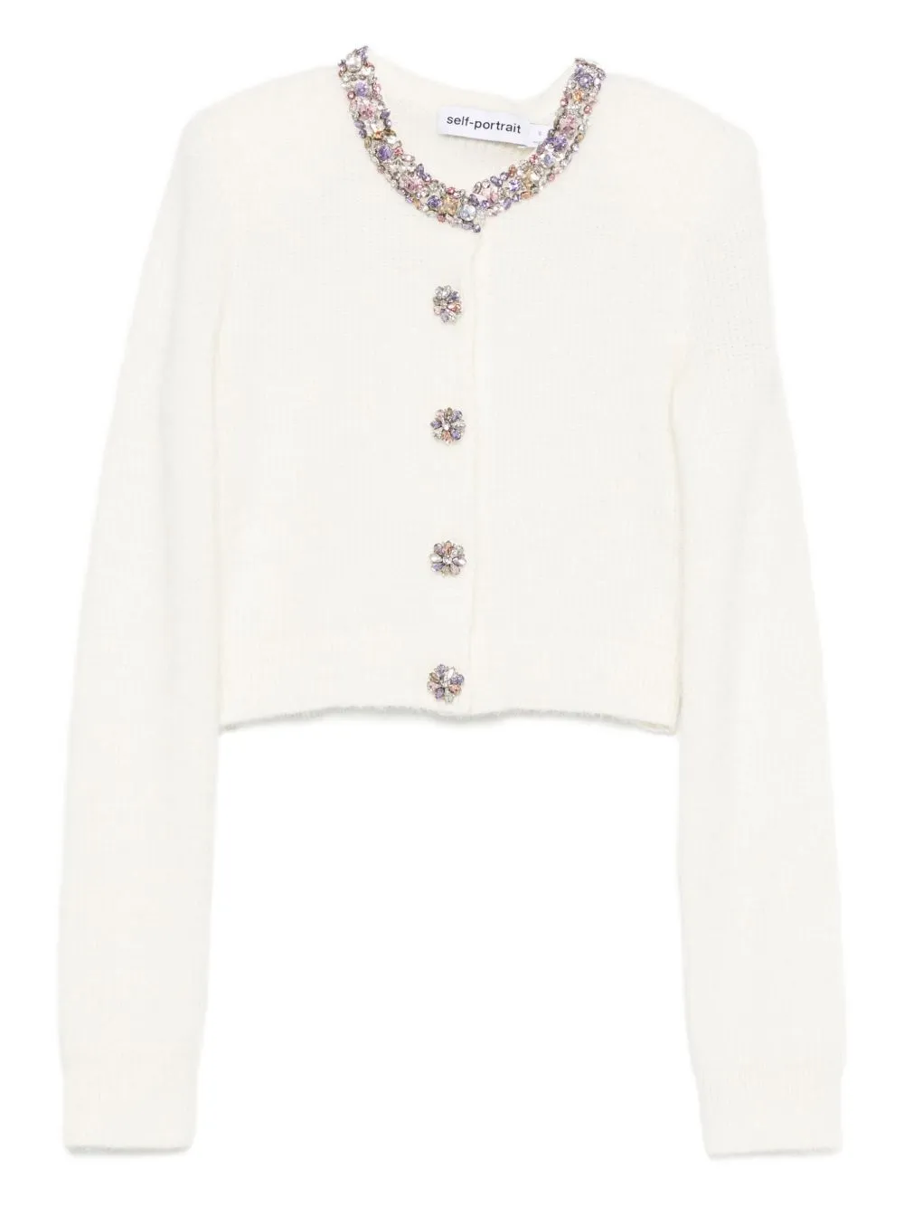 JEWEL-EMBELLISHED RIBBED KNIT sold by Lord & Taylor
