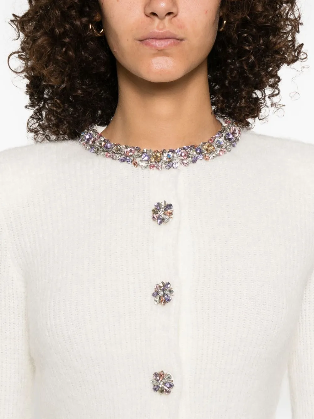 JEWEL-EMBELLISHED RIBBED KNIT sold by Lord & Taylor product image thumbnail 2