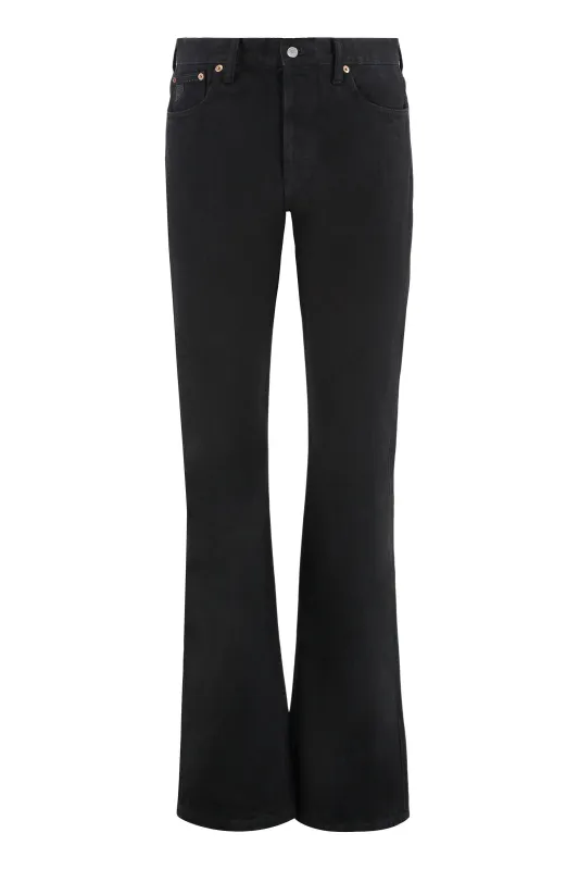 LINDSAY BOOT HIGH-RISE FLARED JEANS made by Lois jeans