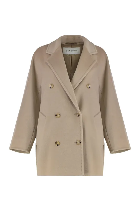 REBUS DOUBLE-BREASTED WOOL AND CASHMERE COAT sold by Lord & Taylor
