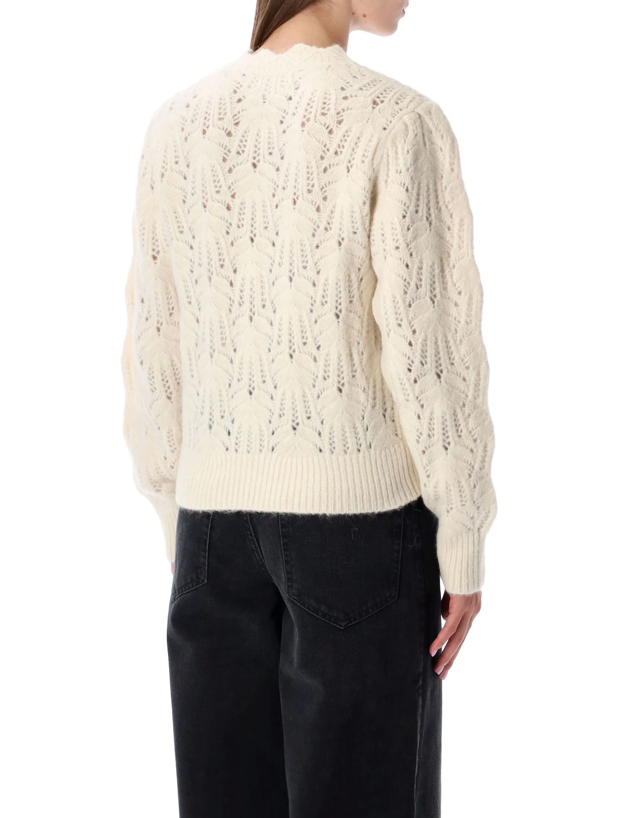 IVORY LACE KNIT CARDIGAN MARANT ÉTOILE sold by Lord & Taylor product image thumbnail 2