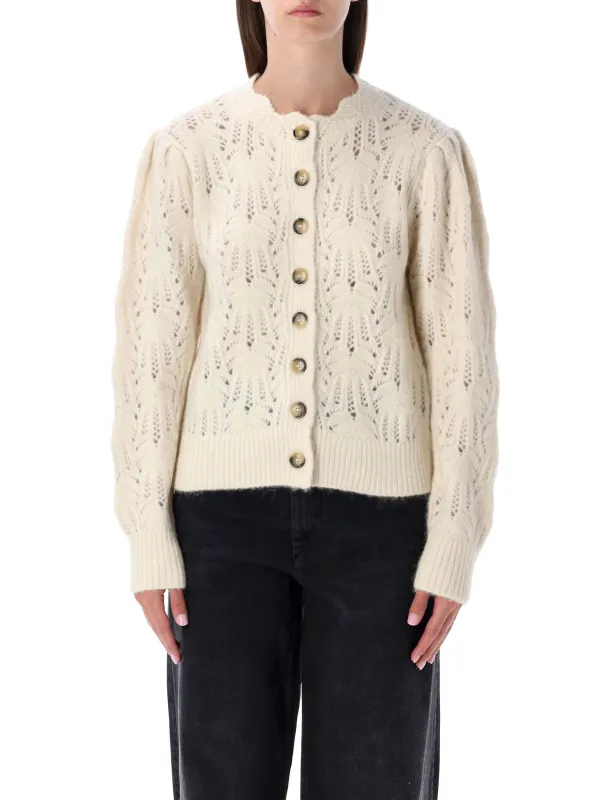IVORY LACE KNIT CARDIGAN MARANT ÉTOILE sold by Lord & Taylor