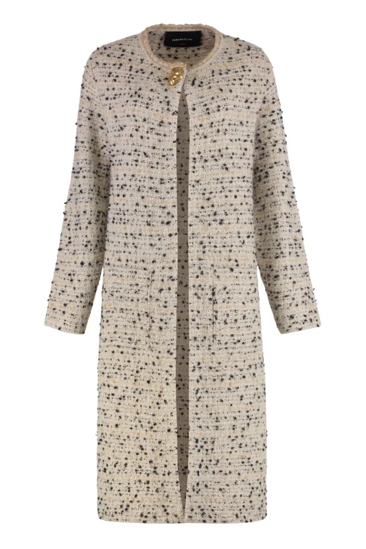 WOOL BLEND MAXI-CARDIGAN sold by Lord & Taylor