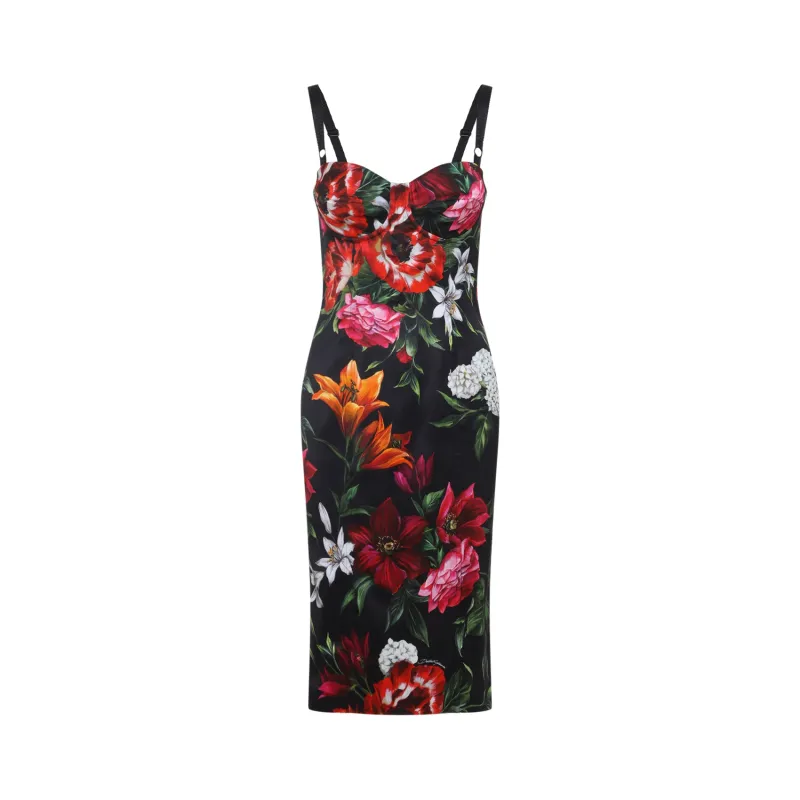 PRINTED SATIN DRESS sold by Lord & Taylor