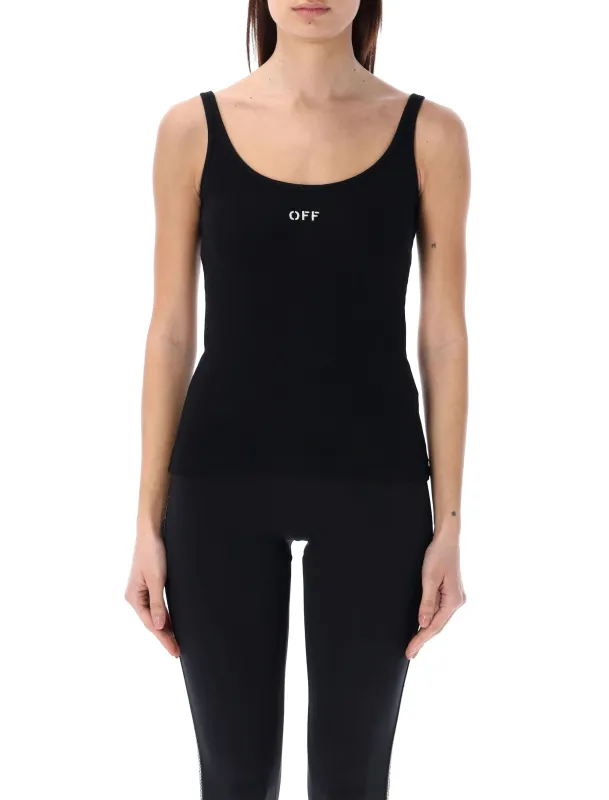 OFF STAMP RIB TANK TOP sold by Lord & Taylor