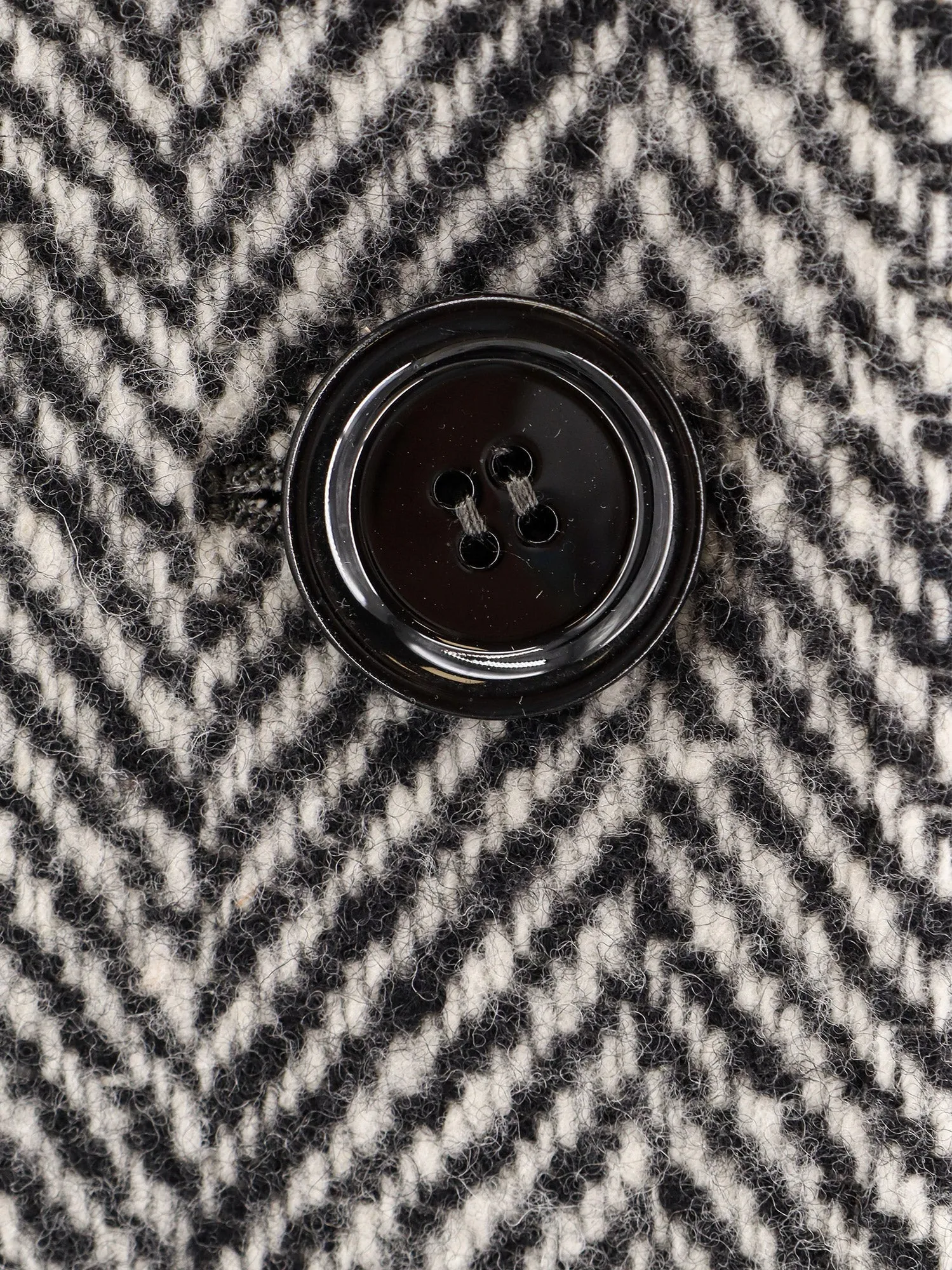 Single-Breasted Wool Chevron Coat sold by Lord & Taylor product image thumbnail 3