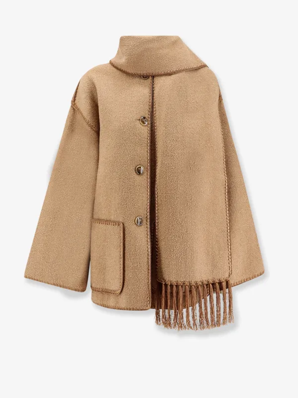 Embroidered Wool Blend Scarf Jacket sold by Lord & Taylor