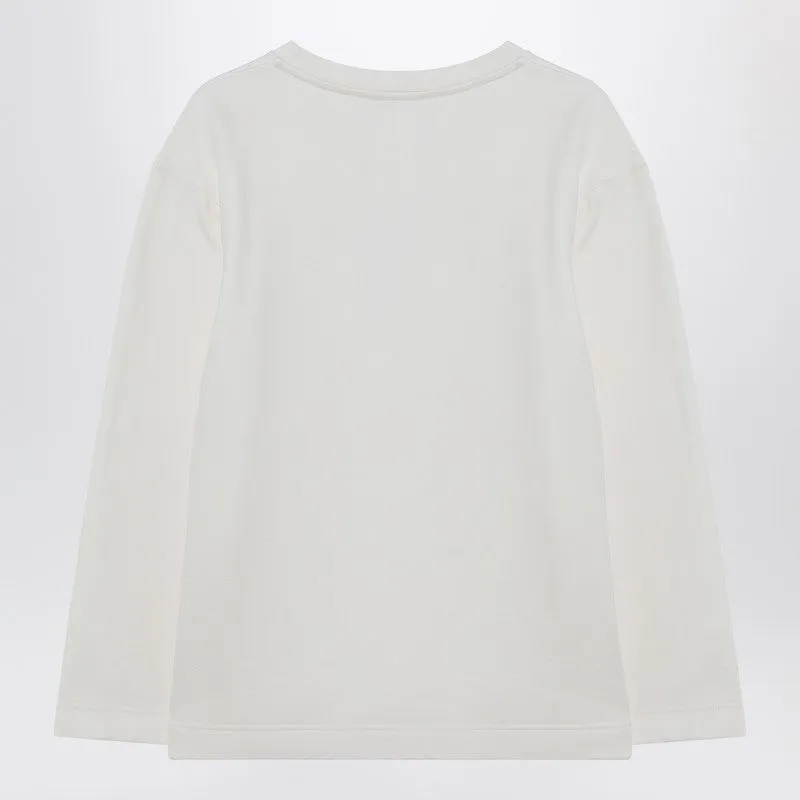Max Mara White sweatshirt in silk blend sold by Lord & Taylor product image thumbnail 2