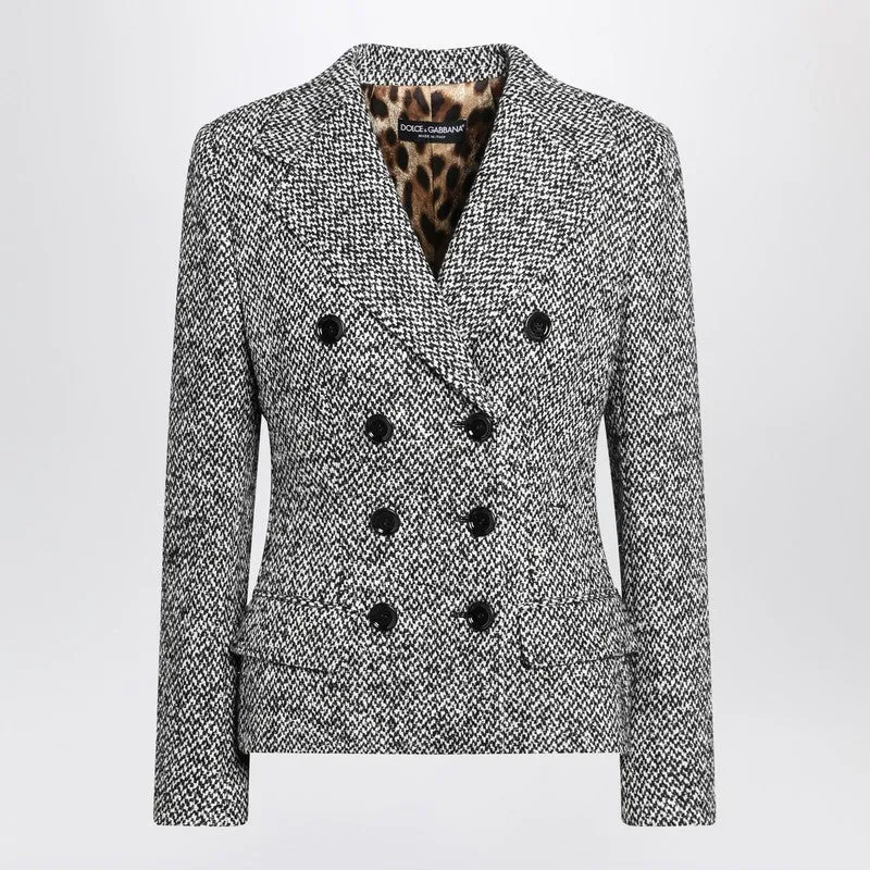 Dolce & Gabbana Dolce&Gabbana Single-breasted speckled wool-blend jacket sold by Lord & Taylor