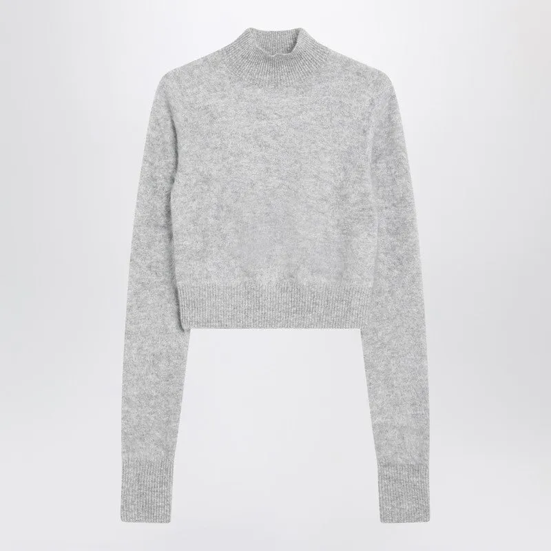 Sportmax Grey cropped cashmere sweater sold by Lord & Taylor