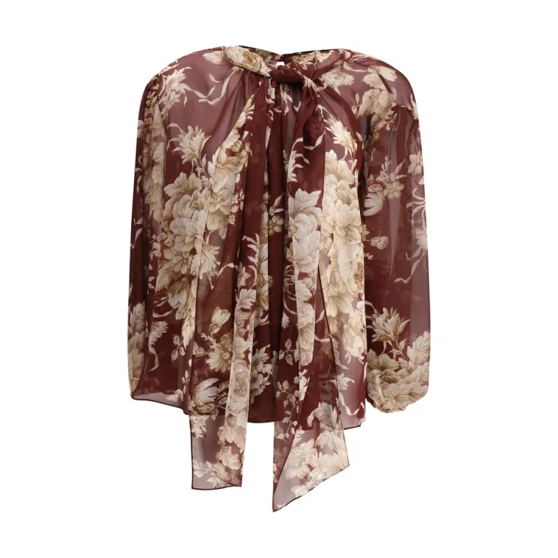 Silk chiffon floral Shirt sold by Lord & Taylor