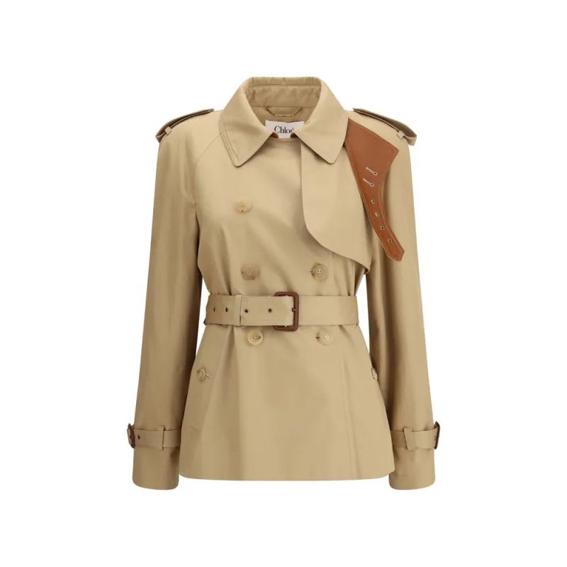 Short cotton gabardine Trench Coat sold by Lord & Taylor