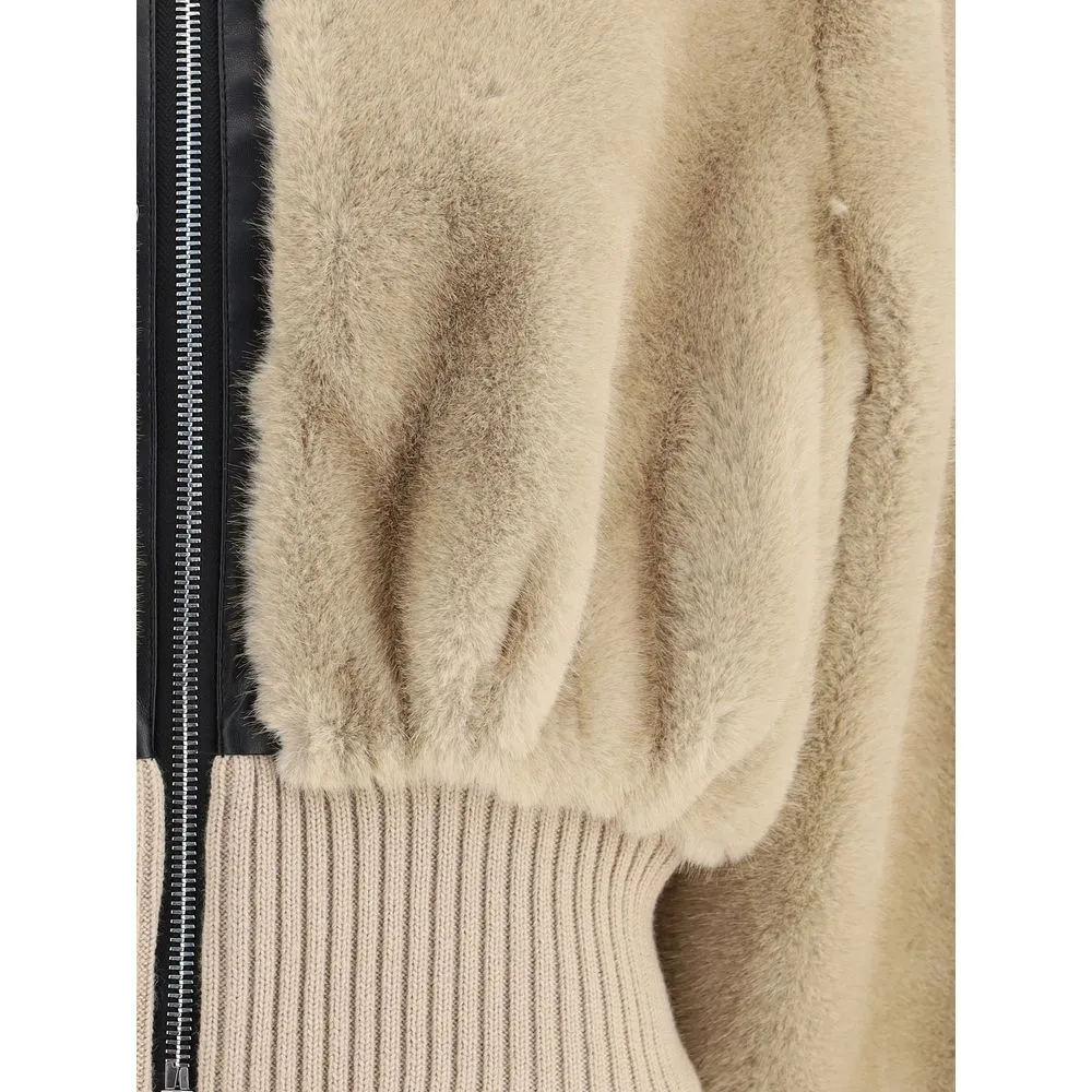 Faux fur bomber Jacket sold by Lord & Taylor product image thumbnail 3