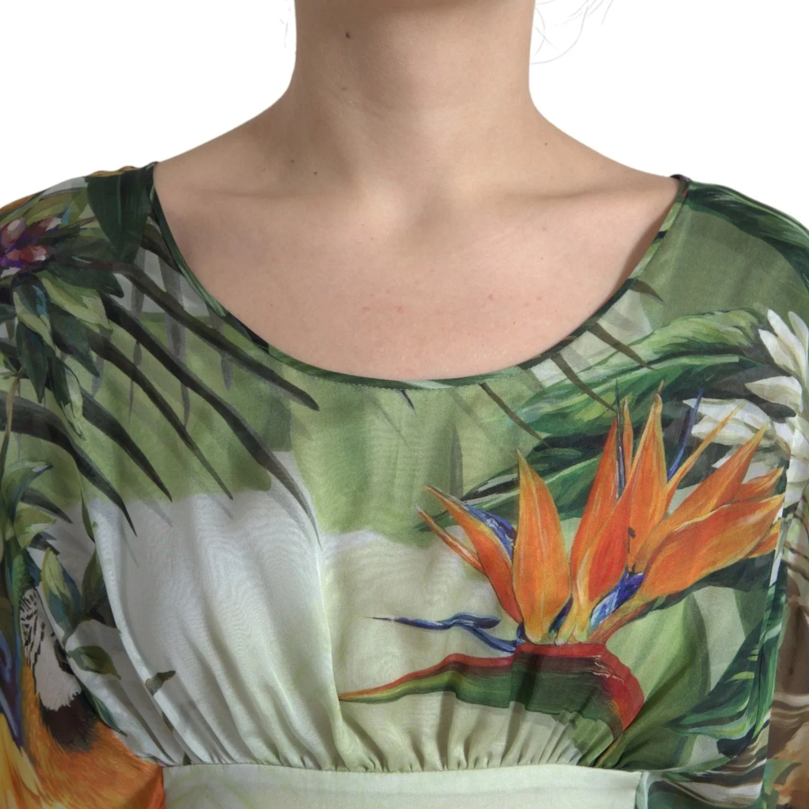 Multicolor Silk Jungle Print Women Maxi Dress sold by Lord & Taylor product image thumbnail 5