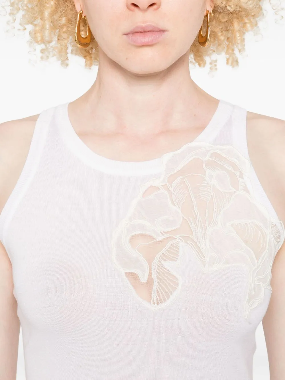 Ermanno Scervino Top White sold by Lord & Taylor product image thumbnail 3