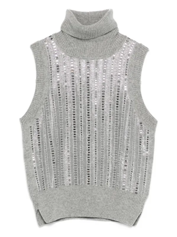 Ermanno Scervino Top Grey sold by Lord & Taylor