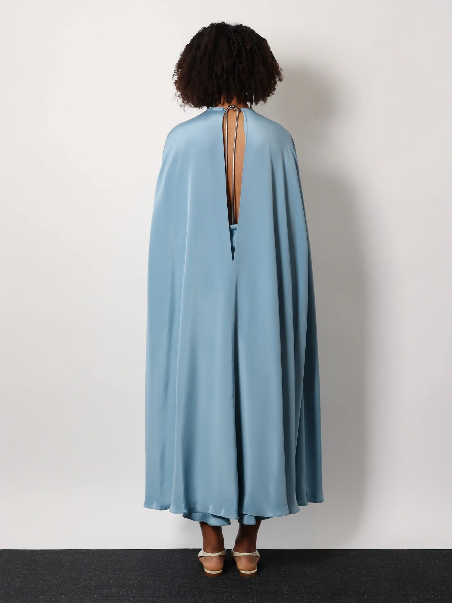 Managua Silk Long Dress with Cape sold by Lord & Taylor product image thumbnail 3