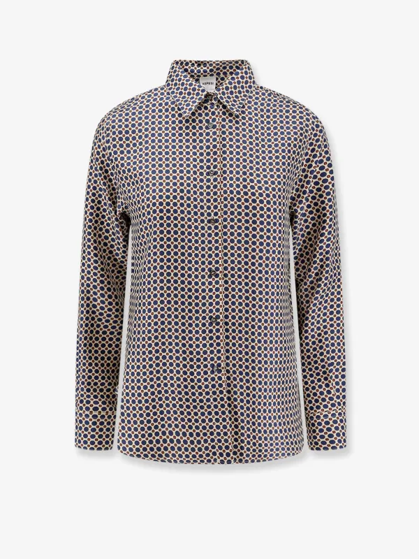 Silk Shirt with Micro-Pattern sold by Lord & Taylor