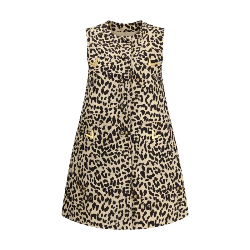 Leopard-print long Vest sold by Lord & Taylor