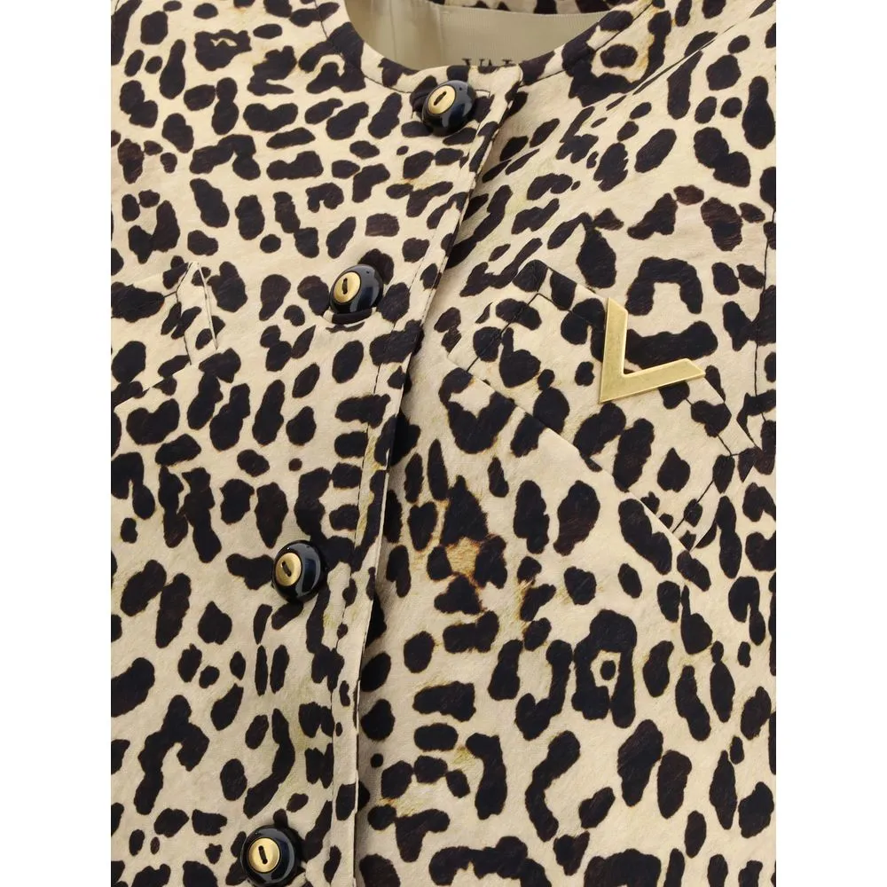 Leopard-print long Vest sold by Lord & Taylor product image thumbnail 3