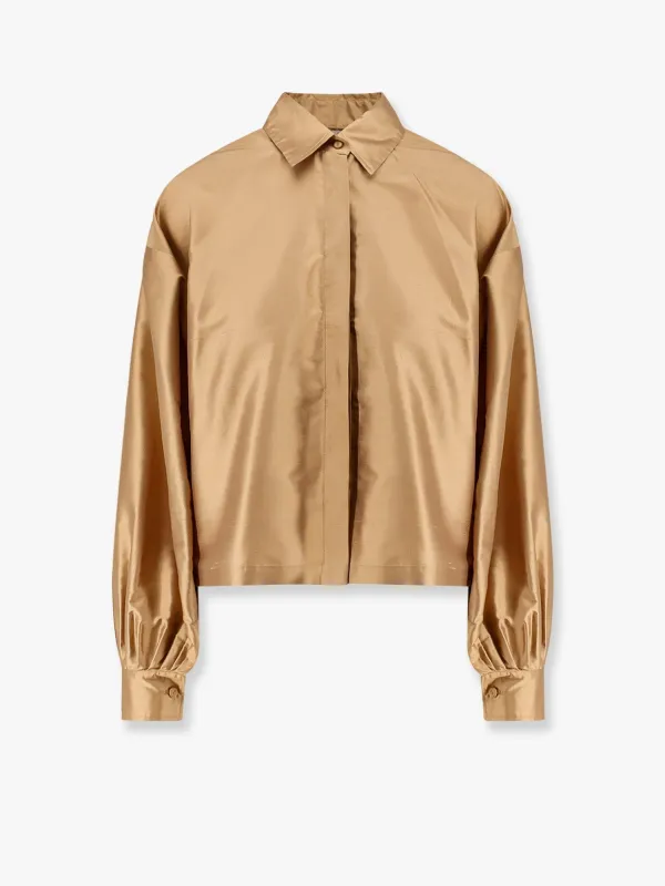 Max Mara Scalata Shantung Shirt sold by Lord & Taylor
