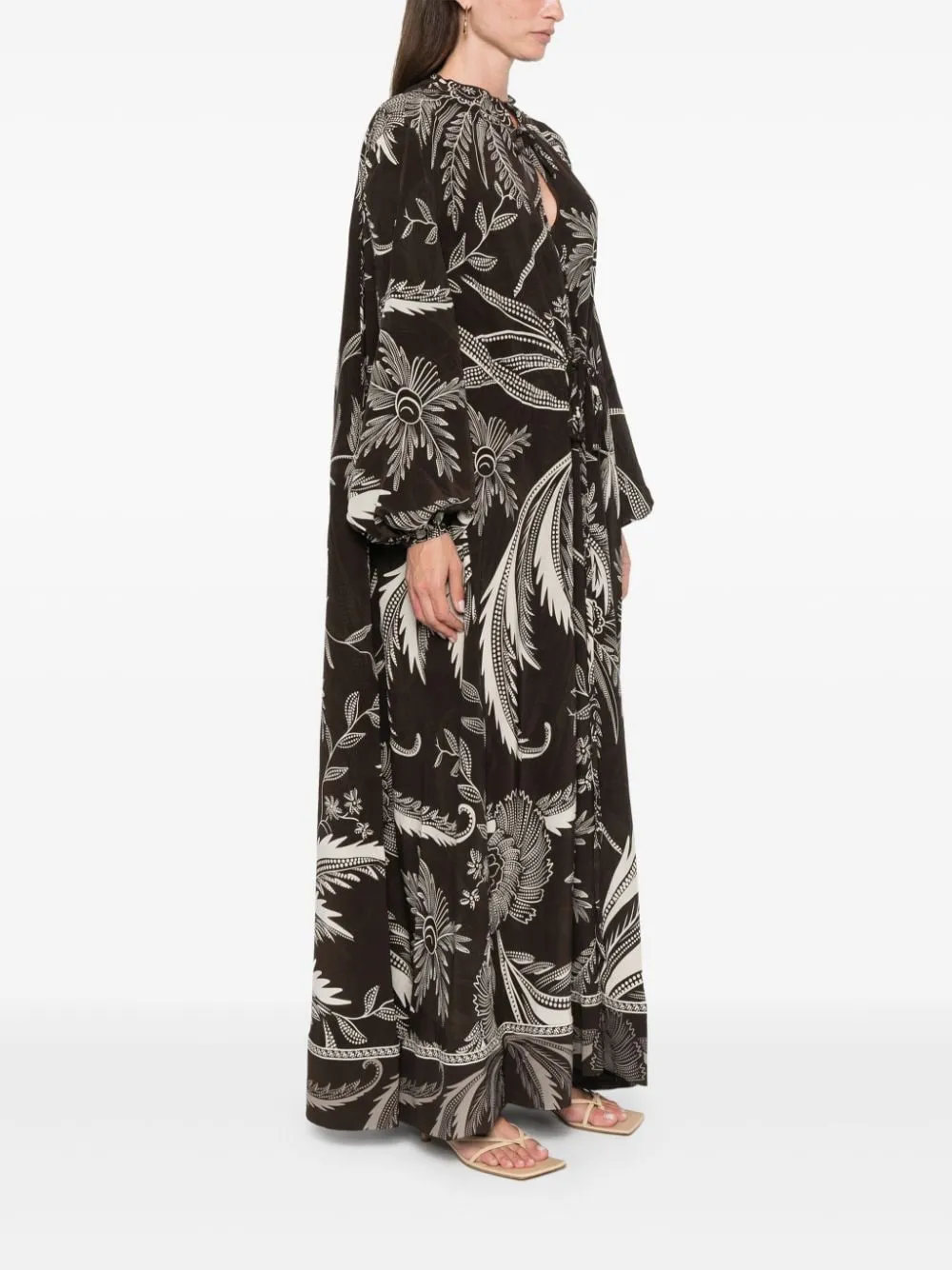 PRINTED SILK DRESS sold by Lord & Taylor product image thumbnail 5