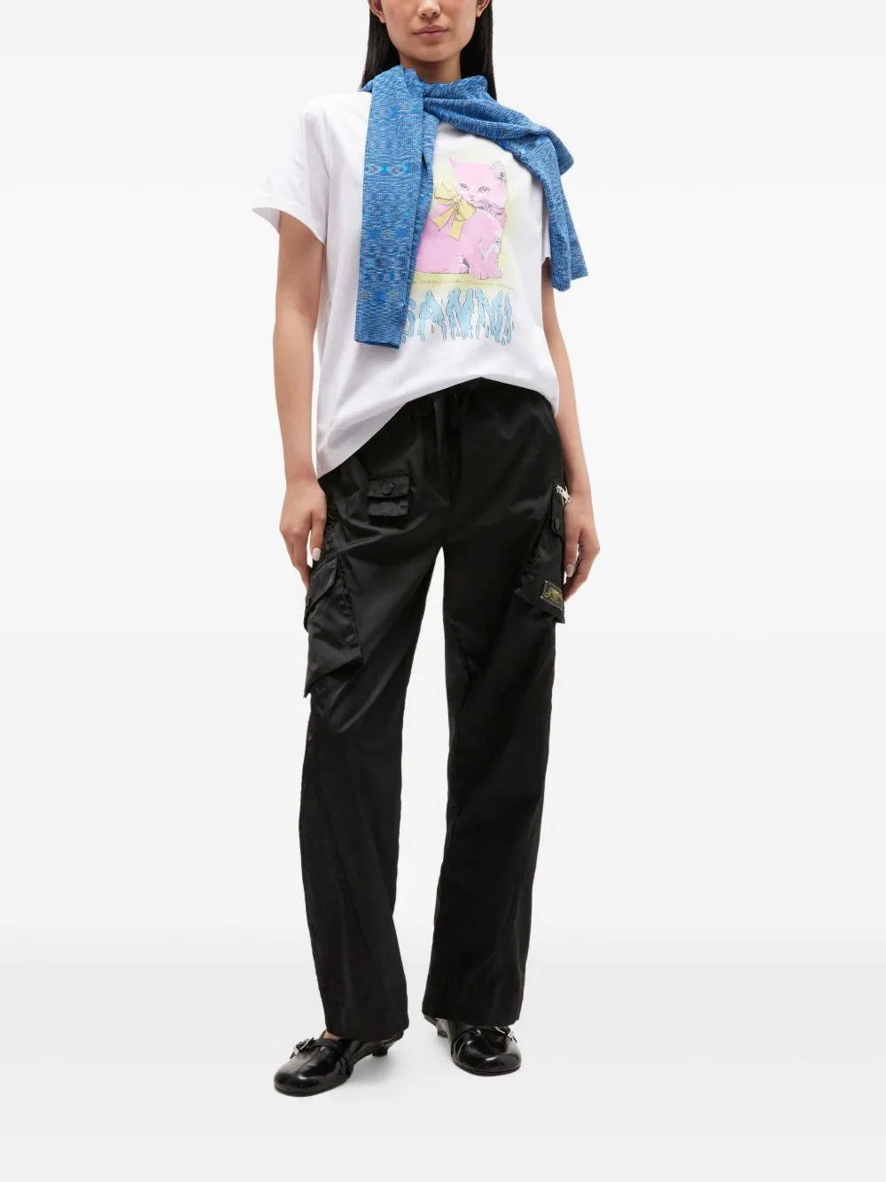 GANNI T-shirts and Polos White sold by Lord & Taylor product image thumbnail 4