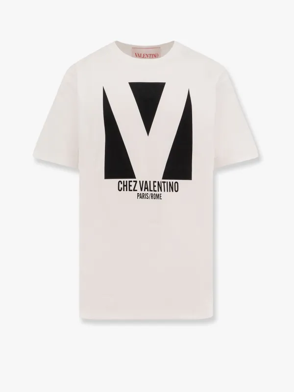 Cotton T-Shirt with Chez Valentino Print sold by Lord & Taylor