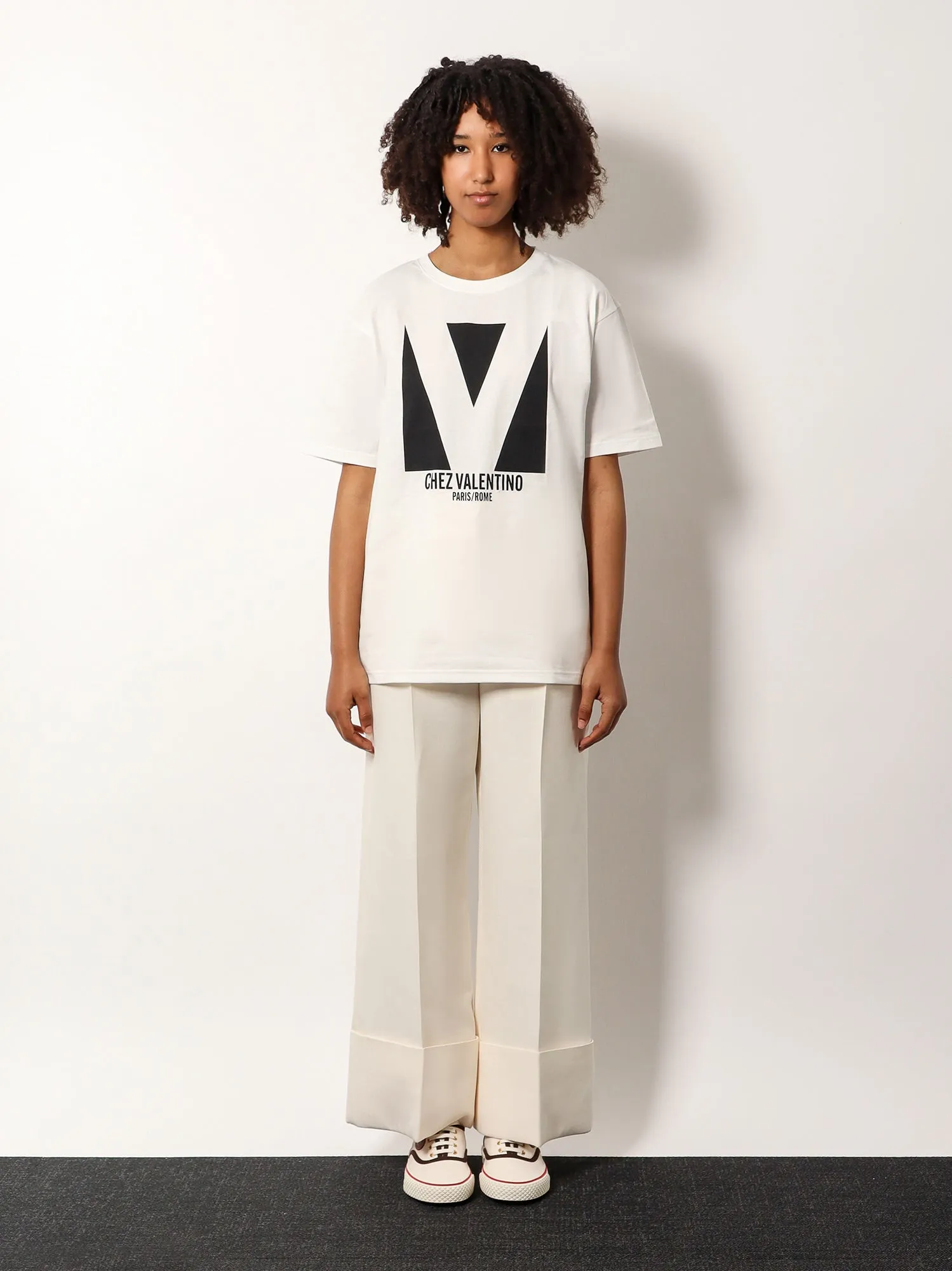 Cotton T-Shirt with Chez Valentino Print sold by Lord & Taylor product image thumbnail 3