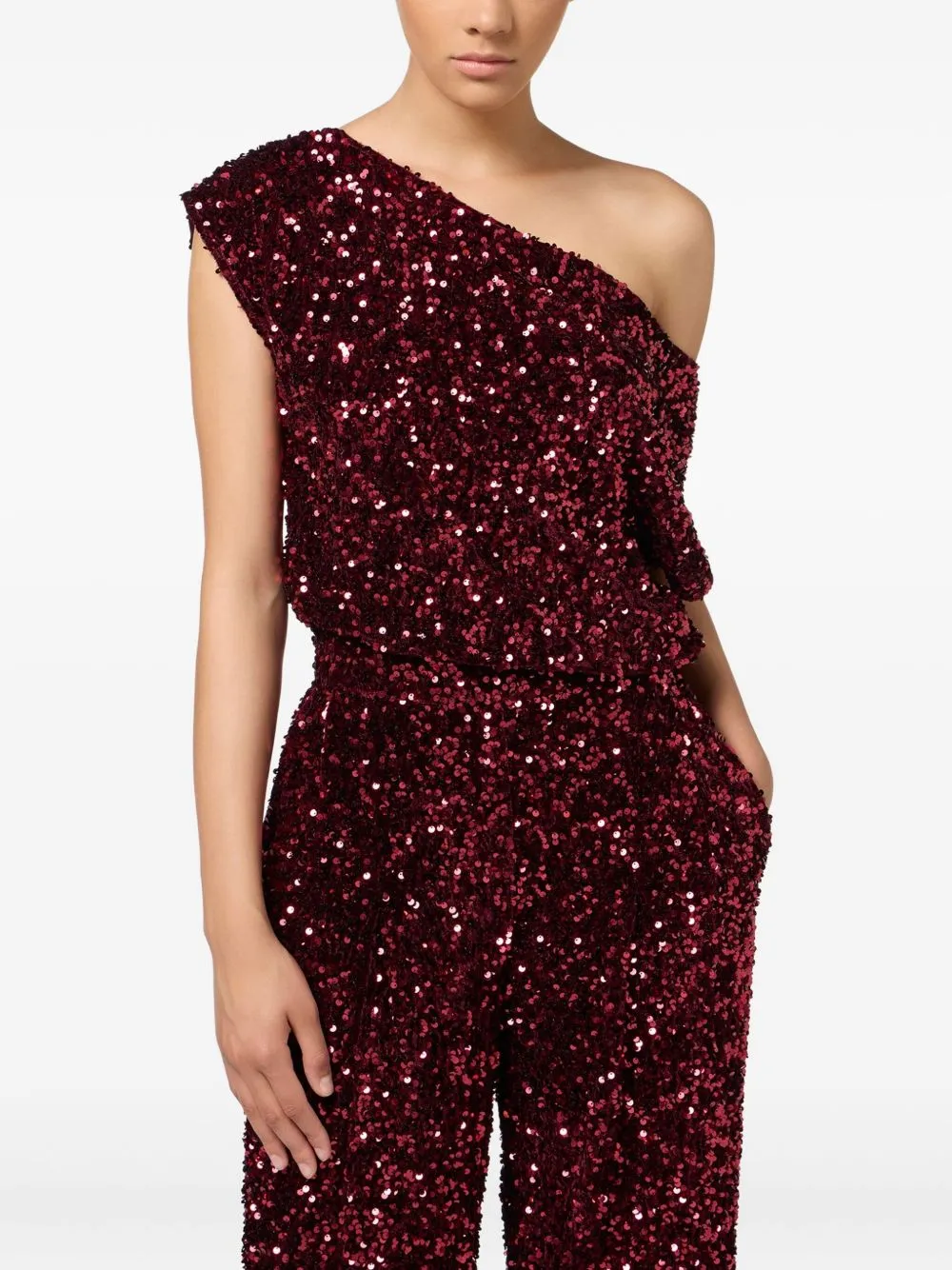 SEQUIN ONE-SHOULDER DRESS sold by Lord & Taylor product image thumbnail 2