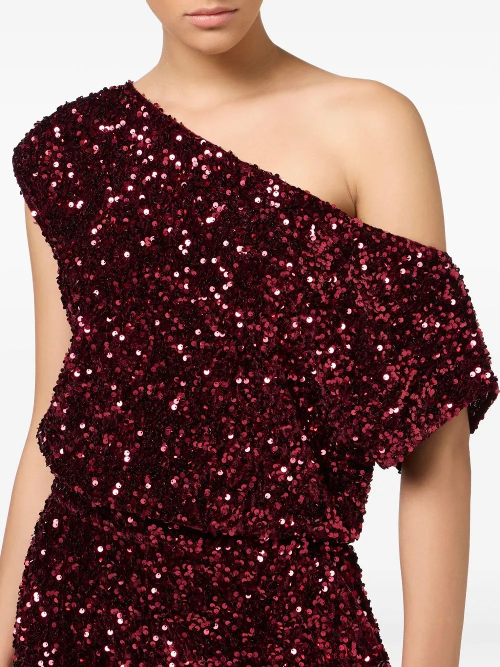SEQUIN ONE-SHOULDER DRESS sold by Lord & Taylor product image thumbnail 3