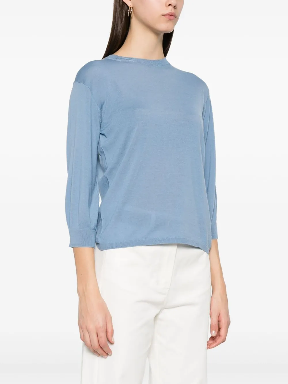 RIBBED CREWNECK SWEATER sold by Lord & Taylor product image thumbnail 3