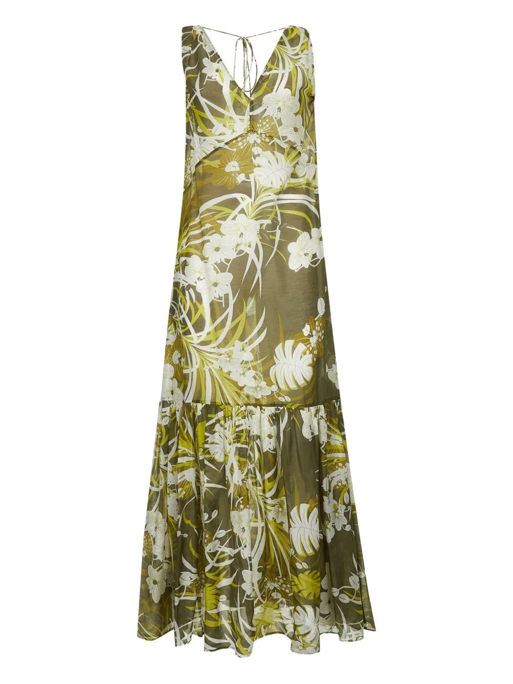 FLORAL SLEEVELESS TIERED DRESS sold by Lord & Taylor product image thumbnail 2