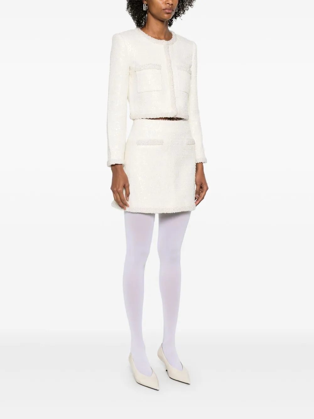 CONCEALED ZIP SEQUIN SKIRT sold by Lord & Taylor product image thumbnail 2