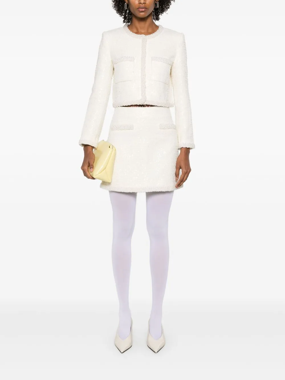 CONCEALED ZIP SEQUIN SKIRT sold by Lord & Taylor product image thumbnail 3