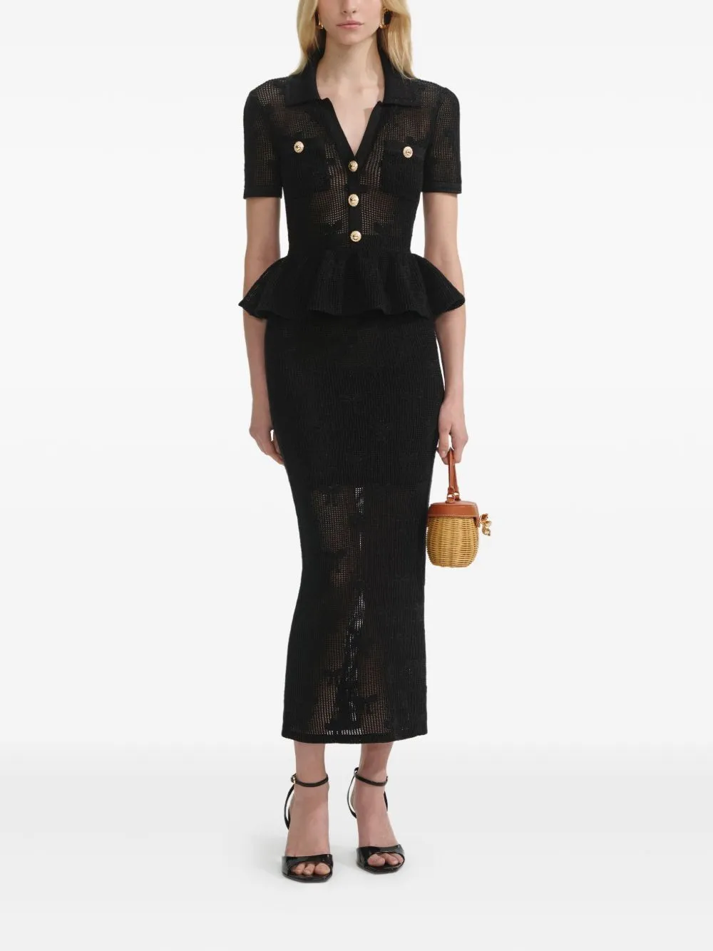 FLORAL EMBROIDERED FLARED DRESS sold by Lord & Taylor product image thumbnail 2