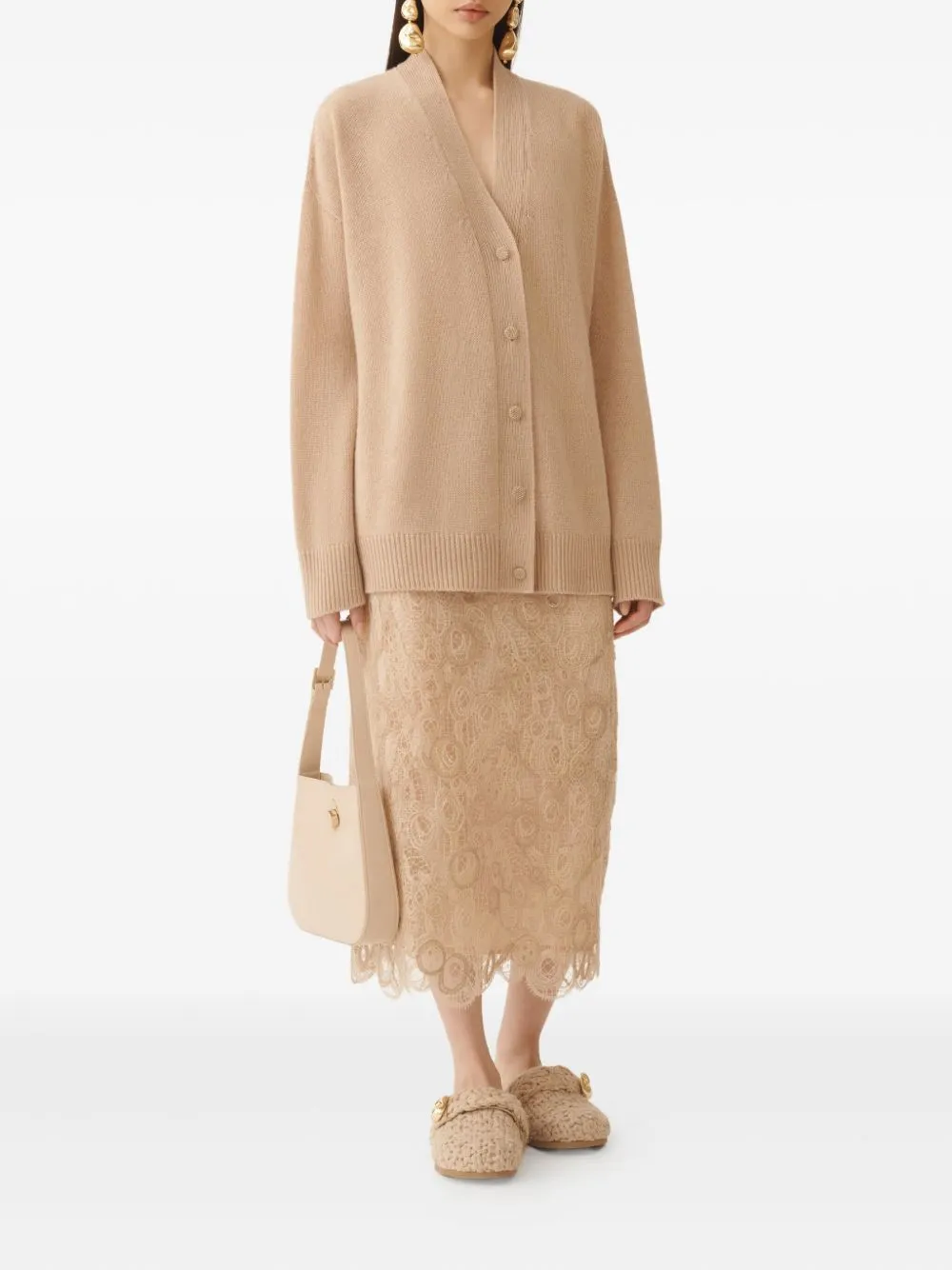 V-NECK RIBBED CARDIGAN sold by Lord & Taylor product image thumbnail 2