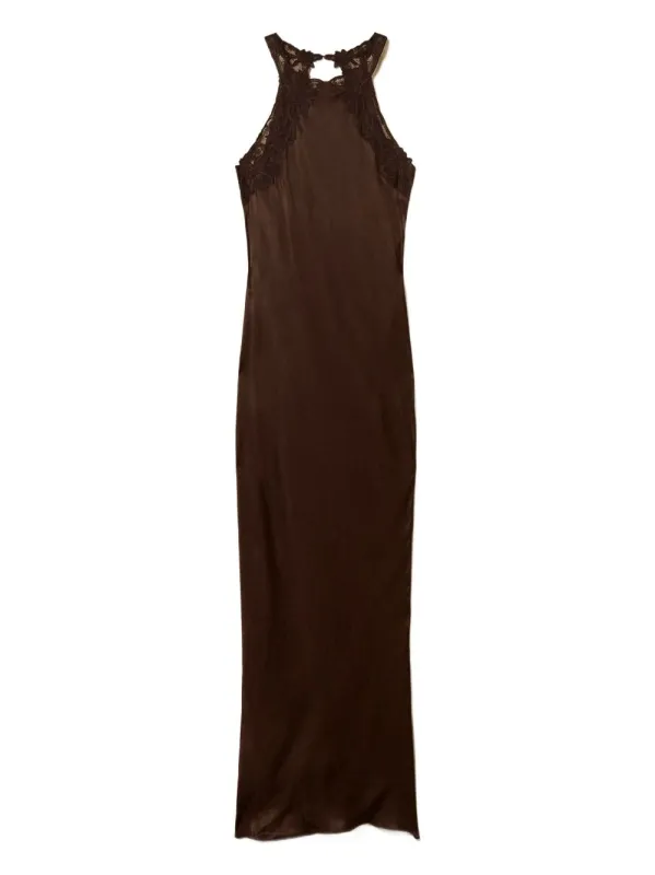 HALTER LACE OPEN-BACK sold by Lord & Taylor